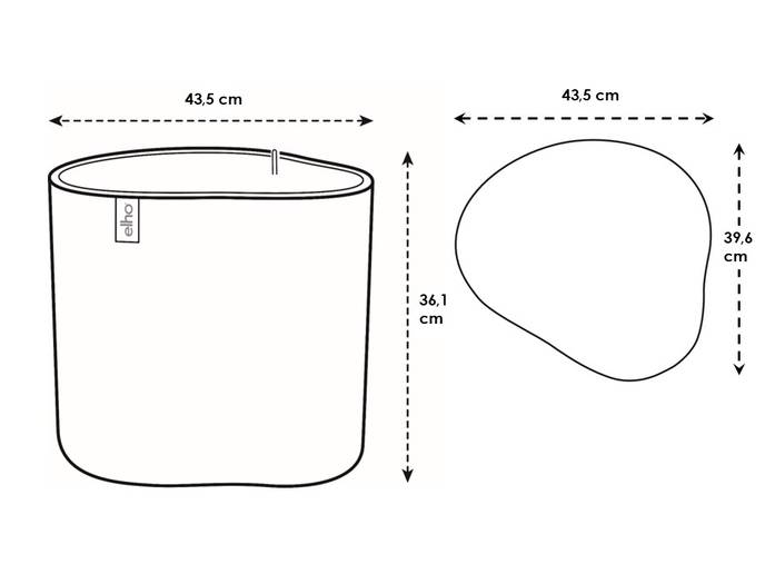 eden aquacare low 40cm blanc lin